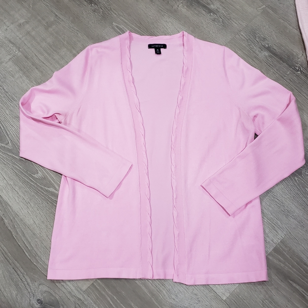 Lands' End open cardigan sweater
